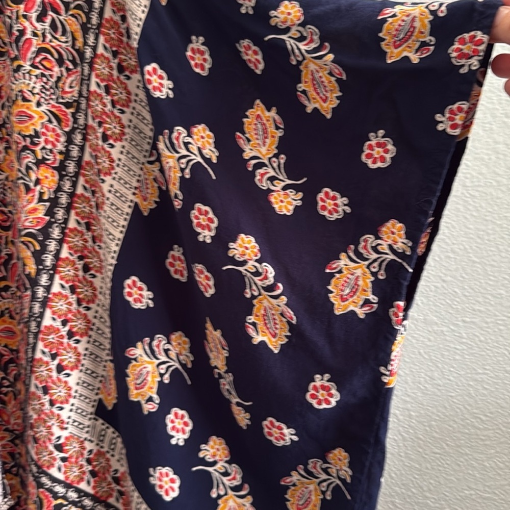 Angie Multicolor Boho Flowy Floral Print Kimono Size Medium - Picture 3 of 6